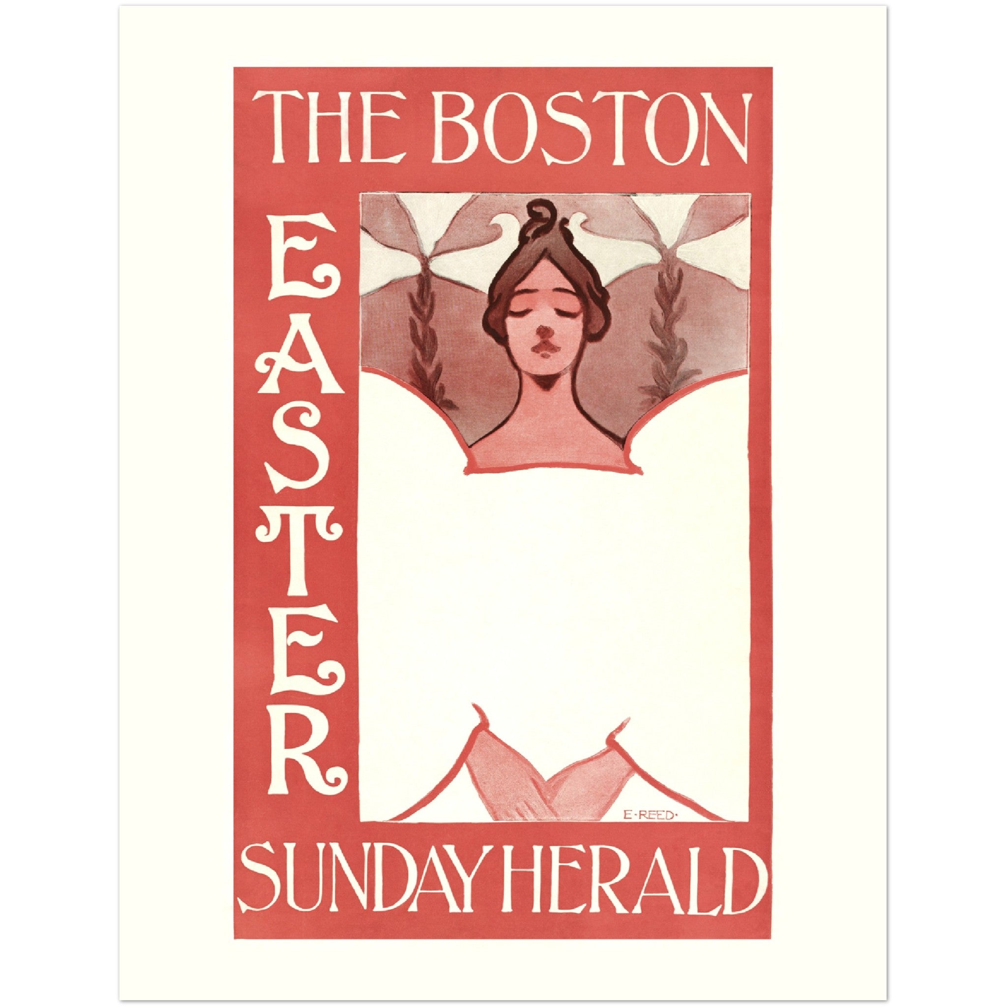 The Boston Easter Sunday Herald, CA. 1890-1900 - Ethel Reed | Premium ...